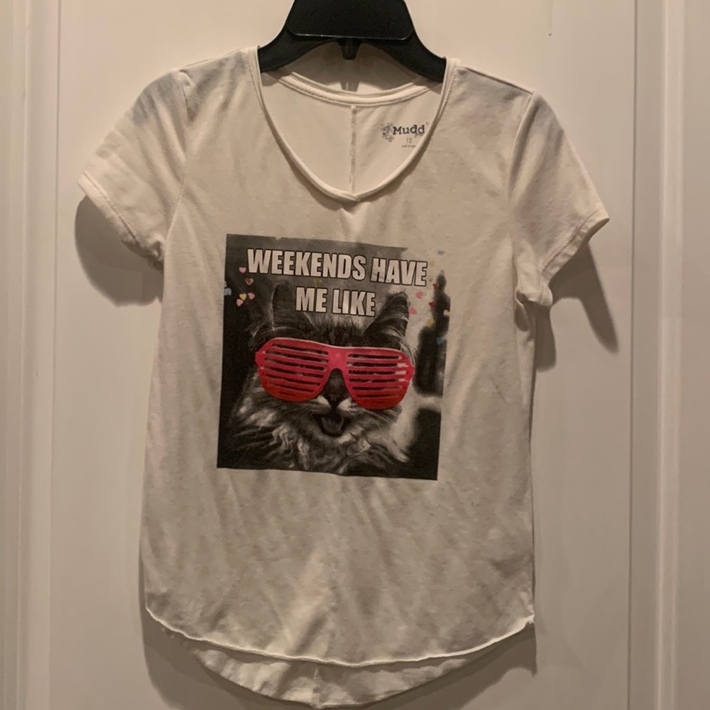Girls cat shirt